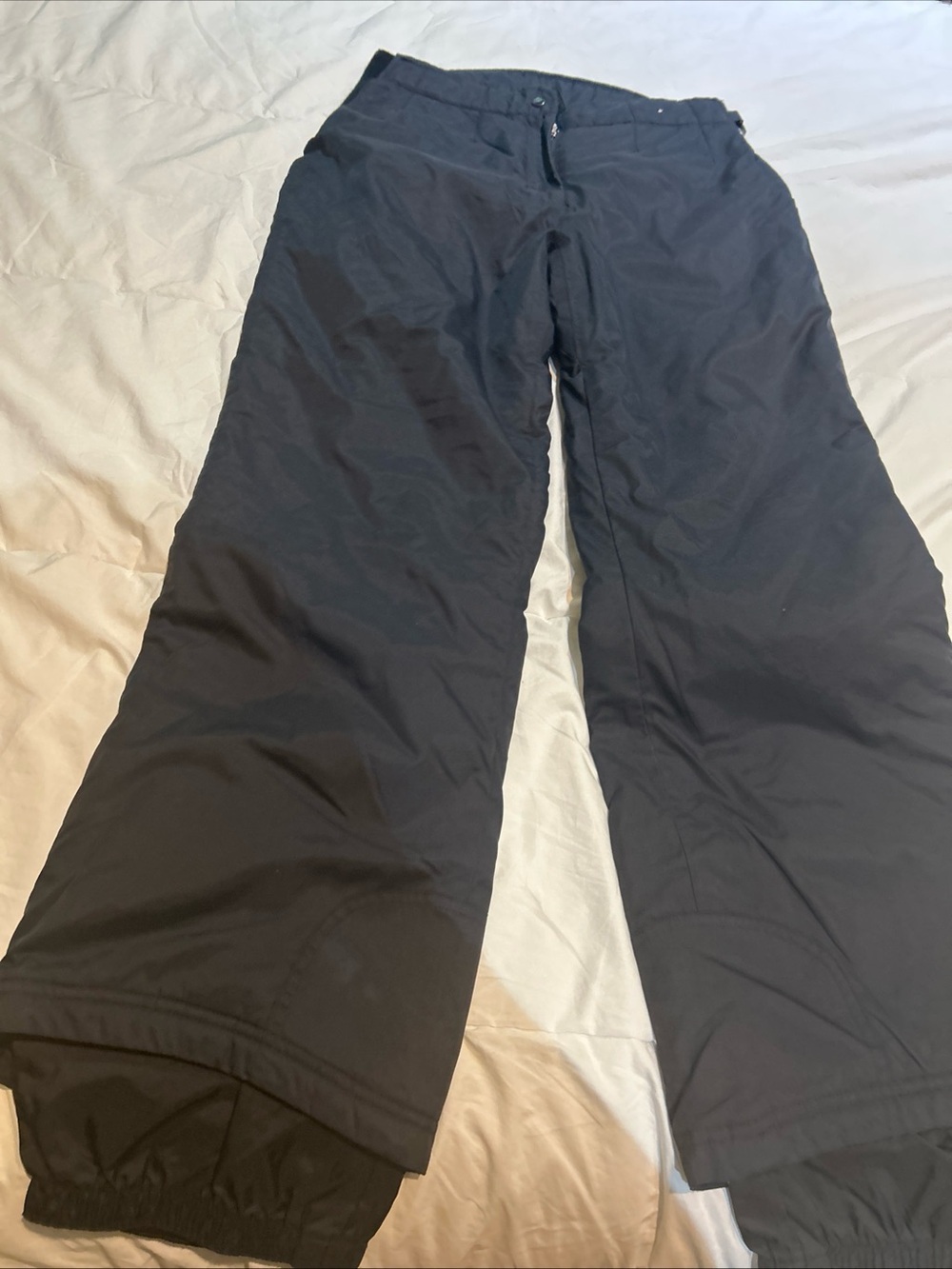 Obermeyer Ski Pants Women Sz 12 Short Black Insulated Snow Winter Outdoor